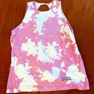 Tie Dye Open Back Tank Top Size M
